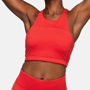 Outdoor Voices Move Free Crop Top Scarlet S